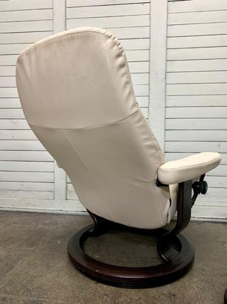 Sillón Stressless Consul Beige Cuero.