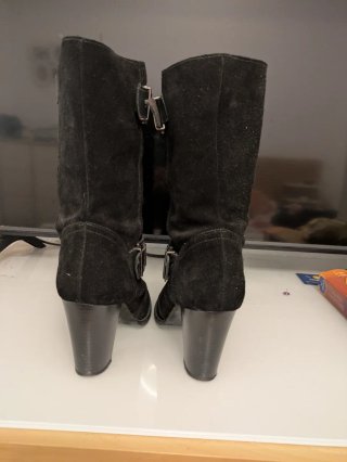 Botines Ante Negras Talla 38