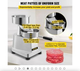 Máquina Industrial Hamburguesas VEVOR