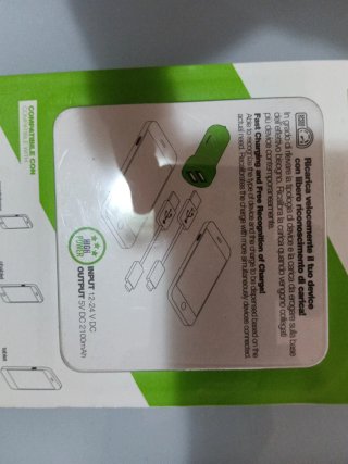 AREA Caricabatteria Auto 2A 2 USB