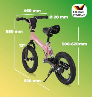 Bicicleta infantil sin pedales.