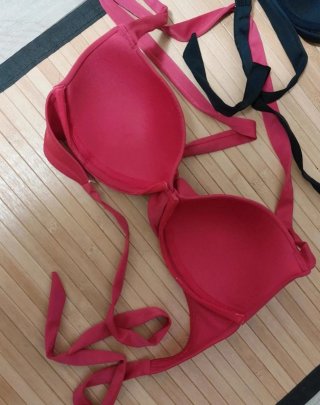 2 Bikini Terranova Taglia L Nero Rosso