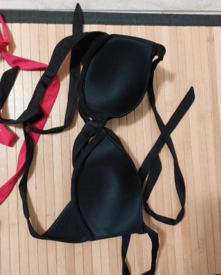 2 Bikini Terranova Taglia L Nero Rosso