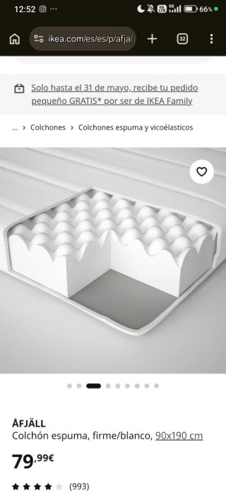 Cama alta IKEA VITVAL nueva en caja / colchón nuev