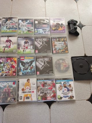 Lote Videojuegos y mando PS3