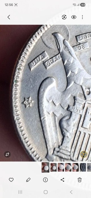 5 ptas 1957 * 62