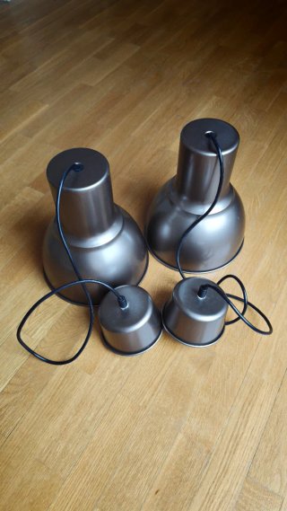 Lámparas colgantes metálicas Ikea (2 unidades)