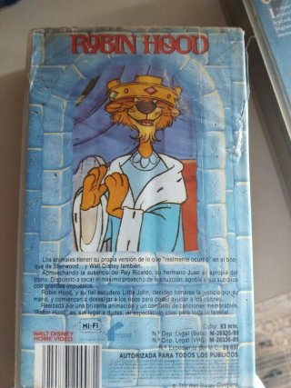 3 Películas Disney VHS (Español)