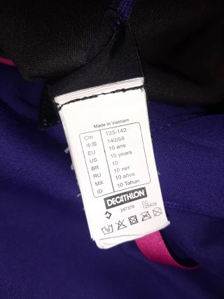 Buzo de Neopreno Morado y Rosa TALLA 133-142 Cm