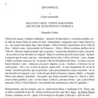 Transcripción de documentos y textos antiguos