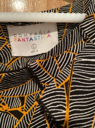 Vestido estampado hojas Compañía Fantástica