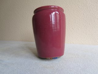 Jarrón pequeño de cerámica rosa