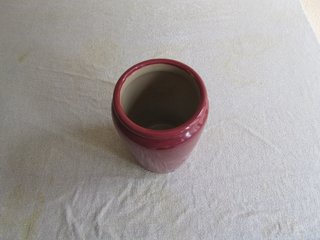 Jarrón pequeño de cerámica rosa