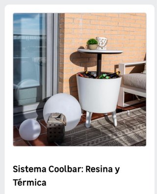 Mesa Auxiliar Nevera Jardín Polipropileno