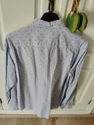 Camisa GREEN COAST azul con estampado