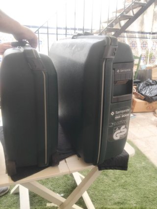 Pack 2 Maletas Samsonite Vintage Verdes