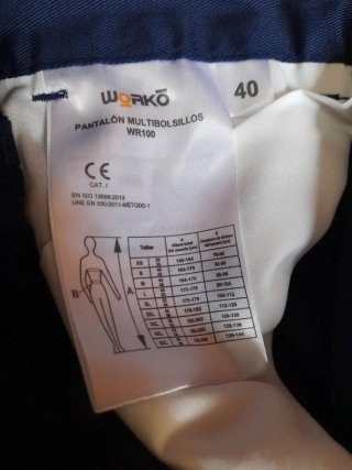Pantalón de trabajo azul nuevo