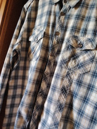 Camicia uomo a quadri kruder azzurra