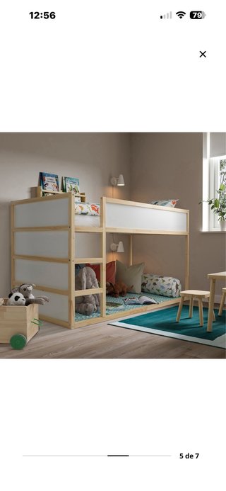Cama infantil reversible madera