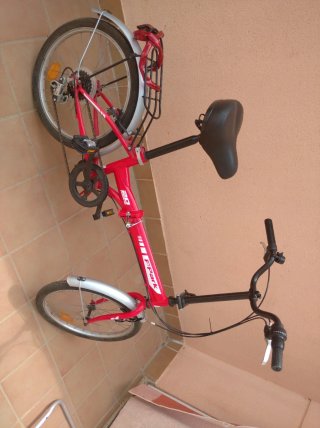 Bicicleta plegable F-Park 20 roja