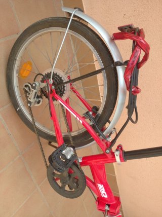 Bicicleta plegable F-Park 20 roja