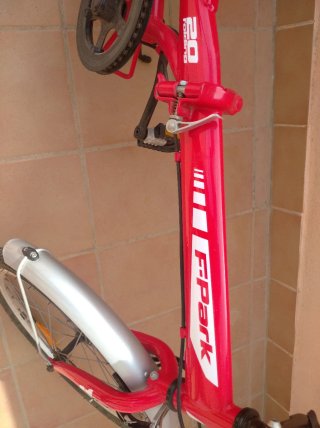 Bicicleta plegable F-Park 20 roja