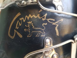 Scarponi sci cuoio vintage