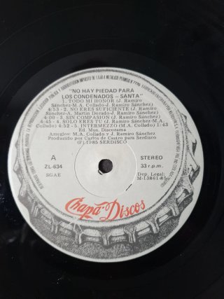 Vinilo Santa - No Hay Piedad Para Los Condenados