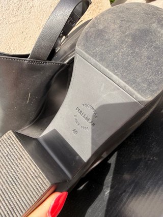 Tacones negros plataforma
