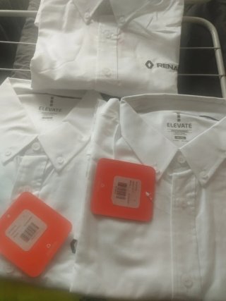 Lote 3 Camisas Manga Larga Renault Blancas