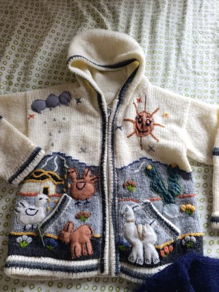 Chaquetas de lana tejidas a mano