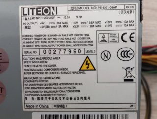Fuente de Alimentación "Liteon" PE-6301-08AP