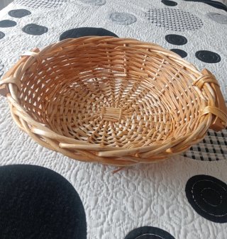 Cesta de mimbre redonda 40cm