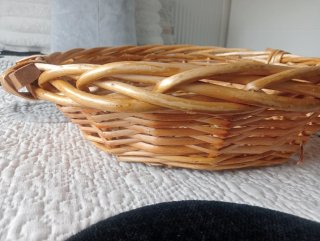 Cesta de mimbre redonda 40cm