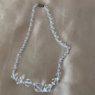 Collana vintage con perle di cristallo