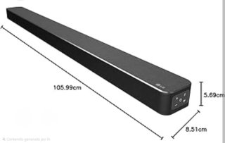 Barra de sonido LG SN6Y Negra