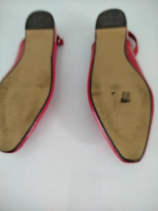 Sandalias Slingback Charol Rojas Talla 36