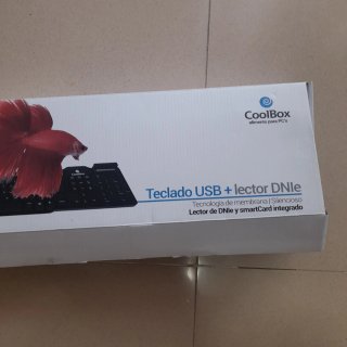 Teclado USB + Lector DNIe CoolBox