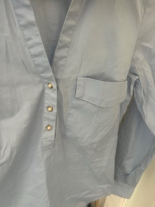 Camisa Zara azul claro