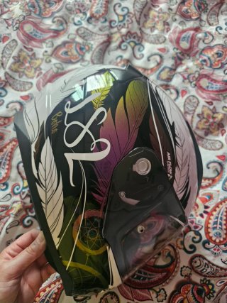 Casco Moto LS2 Blanco y Negro