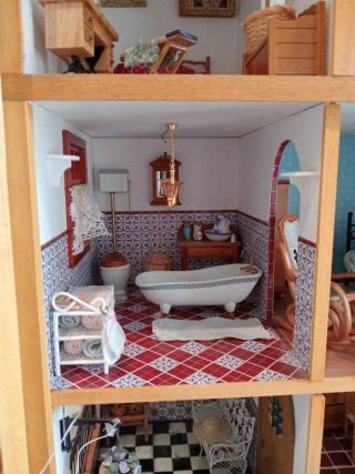 Casa Andaluza Juguete Amueblada
