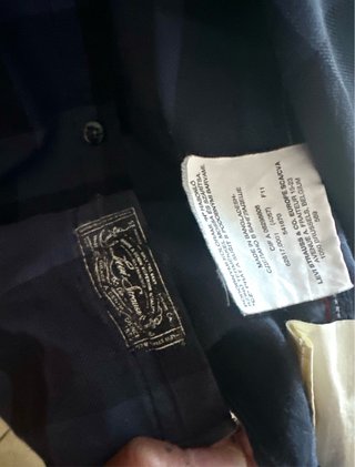 Camicia Levi's quadri blu/nero tg S