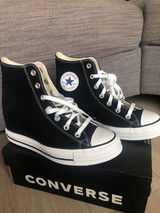 Converse All Star Plataforma Mujer Negras