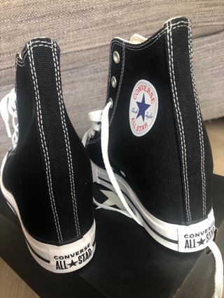 Converse All Star Plataforma Mujer Negras