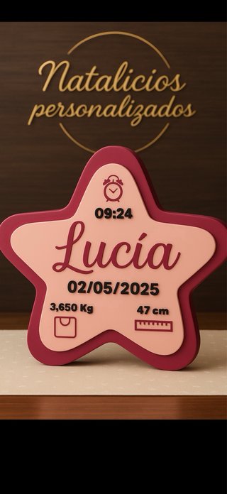Estrella personalizada nacimiento