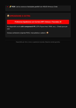 Scheda Video ASUS ROG Strix RX580 8GB
