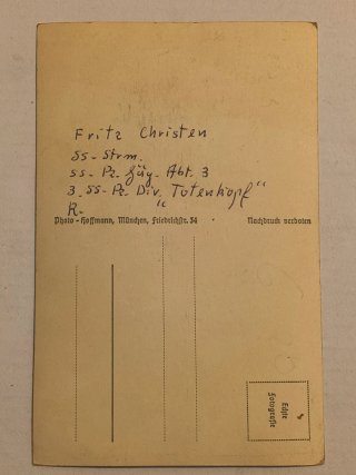 Postal Militar Waffen SS divisão Totenkopf