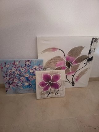Lienzos decorativos florales