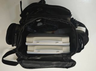 Mochila de pesca con accesorios