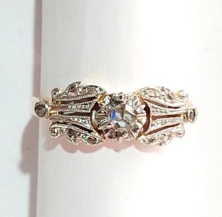 Anillo Oro y Diamantes 3,9 gr